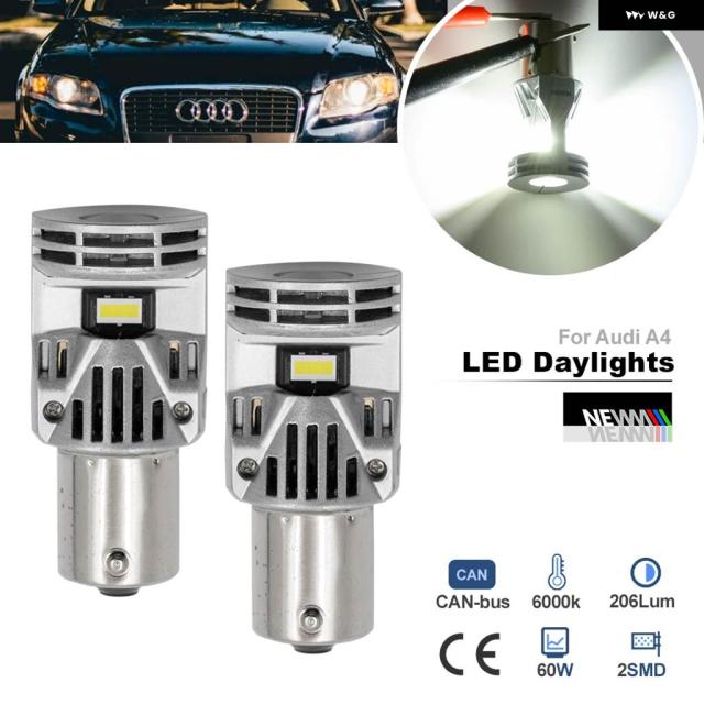 P21W BA15S 1156 LED デイタイム ランニングライト アウディ A4 B7 8EC 8ED 8HE 2006 2007 2008 CANBUS デコード DRLS カー ヘッドランプ DLRS