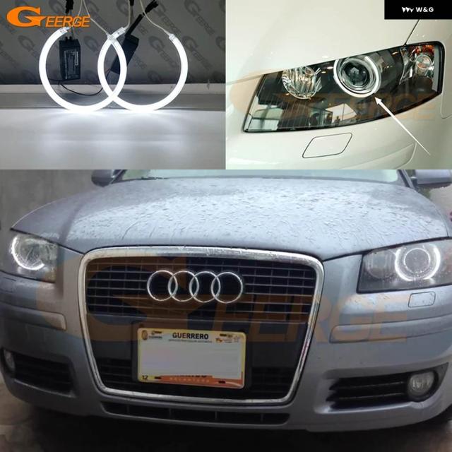 アウディ A3 8PA A4 S4 RS4 B7 EXCELLENT ULTRA CCFL ANGEL EYES HALO RINGS KIT LIGHT CAR ACCESSORIES