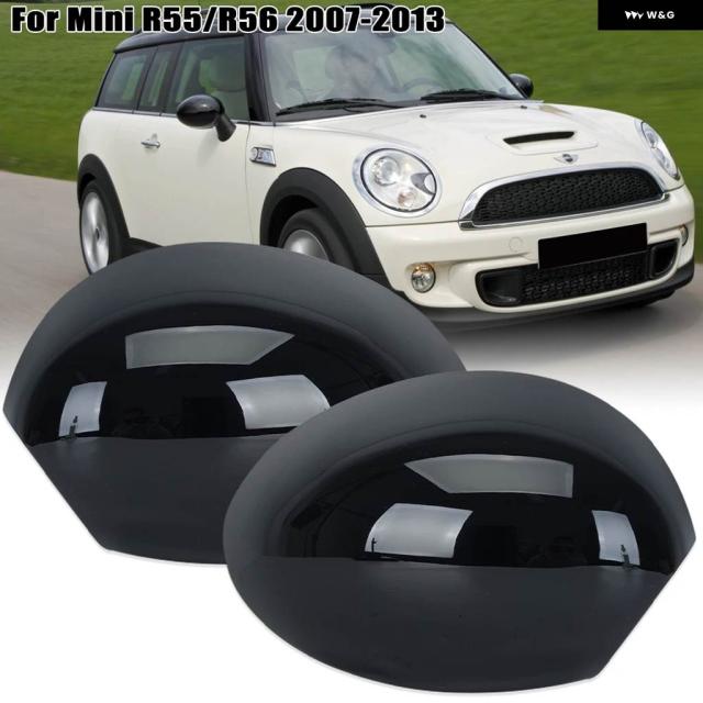 BMW MINI R55 R56 2007-2013 グロスブラックウィンカーホールサイドミラー カバー 付きカーアクセサリー用リアビューミラー カバー キャップ 9,764円