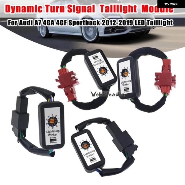 LED テールランプ ダイナミックウィンカー アダプタ 馬具 ブリンカー モデュール 一揃いの道具 アウディ A7 4GA 4GF運動競技うしろ側2012-2019年ひな型 テールランプ