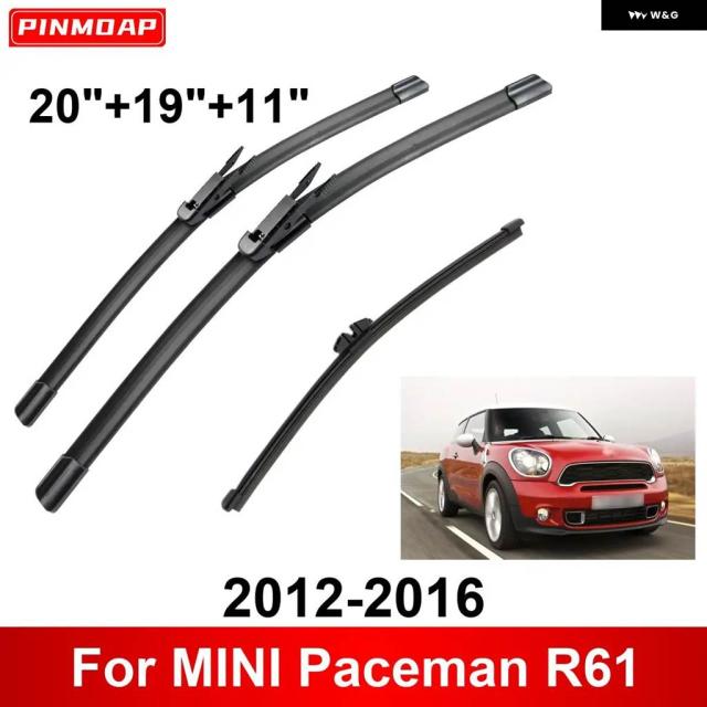 ミニペースマンR61用3平和条約車用 ワイパ 2012-2016 向こう正面後押し ワイパ ブレードブラシ オート付属品 2012 2013 2014