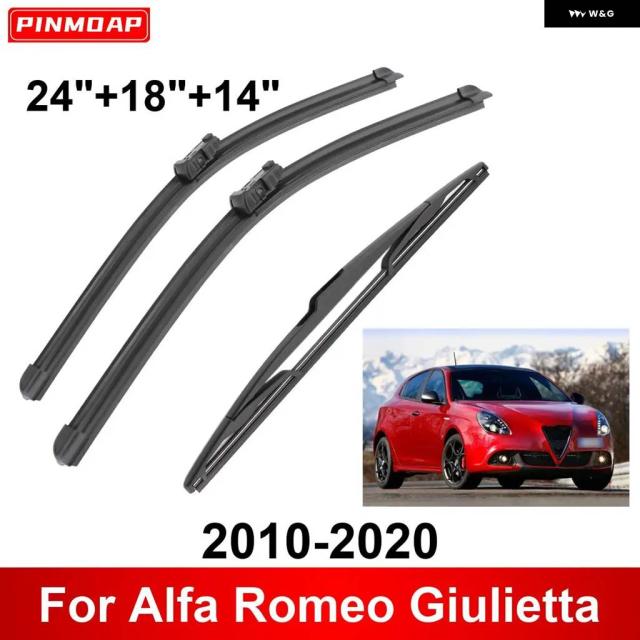 アルファロメオ ジュリエッタ 2010-2020 向こう正面後押し ワイパ ブレードブラシ 四輪車付属品 2010-13 3