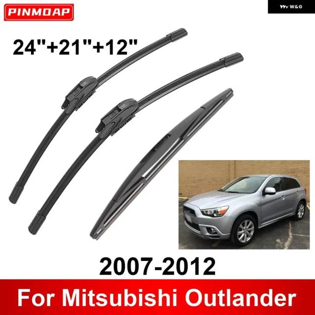 3平和条約車用 ワイパ 三菱 アウトランダー 2007-2012 向こう正面後押し ワイパ ブレードブラシ 四輪車付属品 2007 - 11