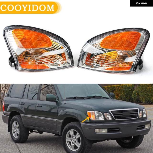 レクサスLX470 1998-2007 カー コーナーライト フロントサイド ウインカーライト サイド バンパー カーライト バルブ 無車アクセサリー