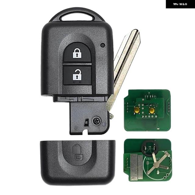 2 ボタン 43 HZ ID46チップ搭載車用キーレスエントリー 日産 Xトレイル QASHQAI パスファインダー 285E34X00A 285E3EB30A