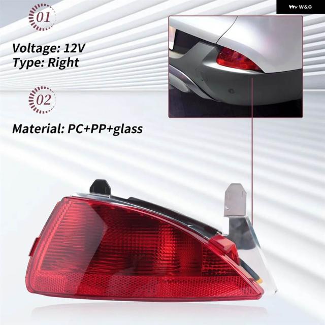 HOT S RIGHT 車 リア バンパー フォグライト テールブレーキランプストップ ハザード灯 ルノー カジャー 2015-2018