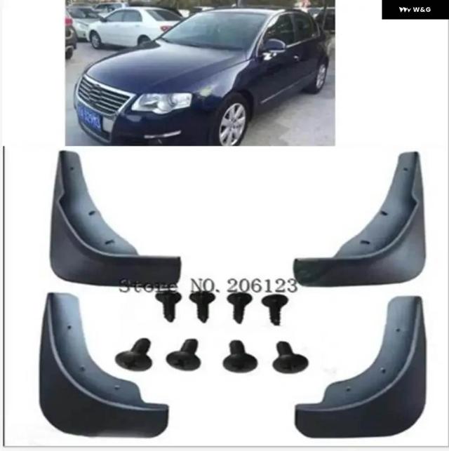 VW パサート B6 3C 2005-2011年セダン用マッド フラップ マッド フラップ マッドガード フェンダー2006年 - 10セットマッド フラップ