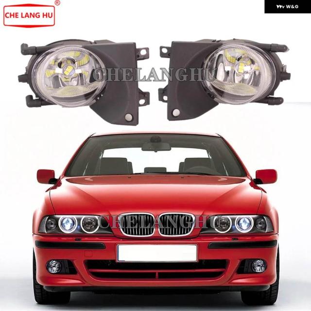 BMW 5シリーズ E39 1999 - 04 カー スタイリング フロントLED フォグライト ランプランプハロゲン フォグランプ