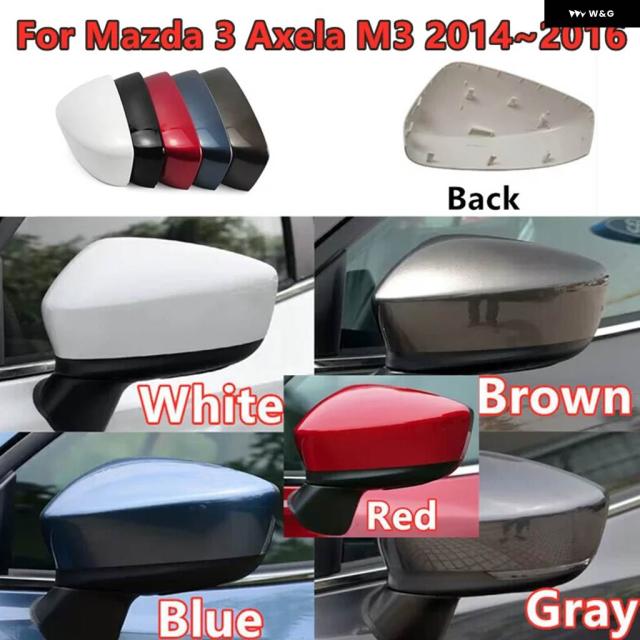 左ハンドル 席 右 助手席側 バックミラー フレーム シェル ハウジング トリム マツダ 3 アクセラ M3 2014年 2015年 2016年