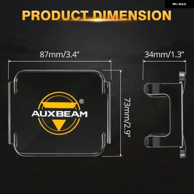 3インチLEDポッド作業灯黒カバー ダストカバー LED ドライビングライト 3インチ作業灯用シールドシェル_1