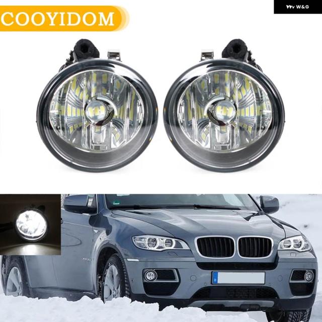 BMW X6 E71 E72 2012 - 15 63177311351 63177311352用フロントLED フォグランプ 付き バルブ 運転ランプ