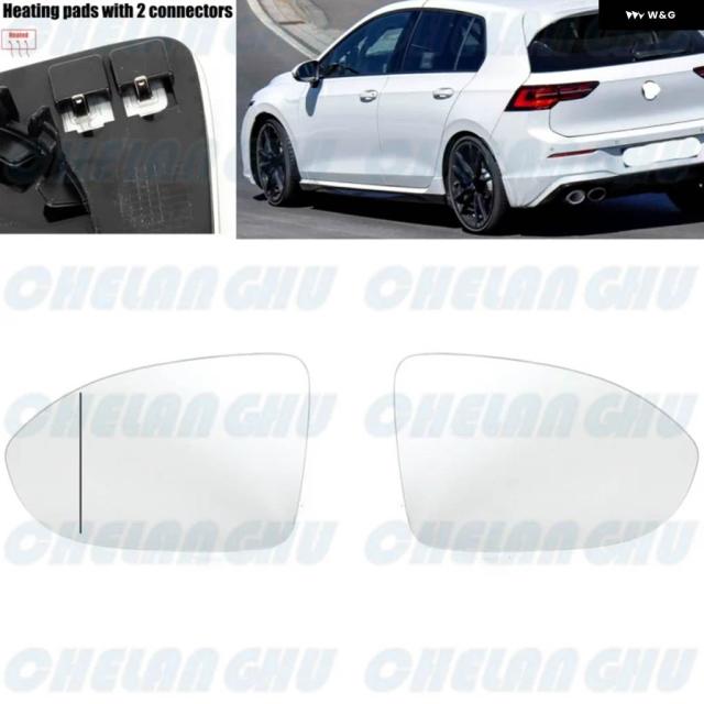 VW ゴルフ 8 MK8 LHD 2020年式 1対ヒーテッドバックミラー - 23 カーアクセサリー 5H0857521 5H0857522