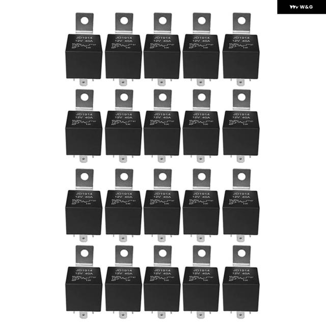 20 PCS 5ピン 12Vリレースイッチ SPDT 30/40アンペア 12ボルト自動車用リレー 自動車ファン用_6