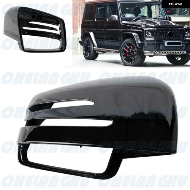 右側黒塗りミラー ハウジング カバー キャップ ベンツ W463 G500 W166 ML350 W164 X166 W166 2013 - 18