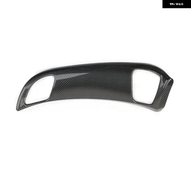 1枚 ダッシュボード パネル 装飾 カバー トリム アクセサリーABSカーボン シボレー コルベット C7 2014-19_3