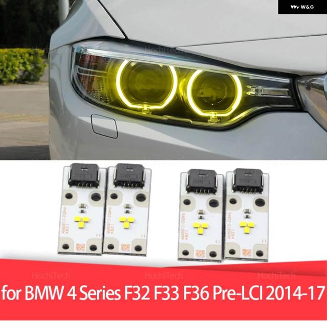 黄色 バラスト 63117263051 ヘッドライト LEDインサートボードチップ DRL ANGEL EYE BMW 4シリーズ F32 F33 F36 プレLCI 2014-2017