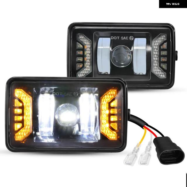 フォード F150 2015-2020年モデル 50W LED フォグライト 白色DRL ウィンカーライト 付き前方ランニングデイランニングランプ