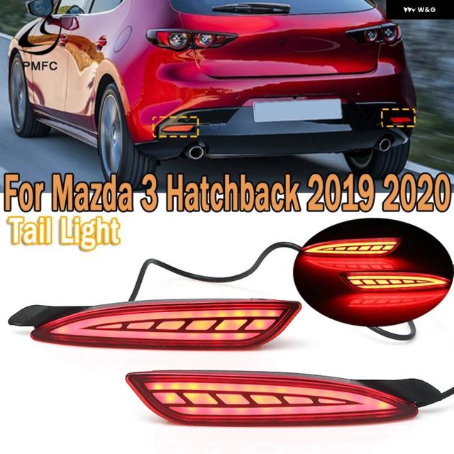LED リア バンパー ブレーキランプダイナミック ウインカーライト 反射灯ストップランプ運転ランプ フォグランプ マツダ 3 ハッチバック 2019年2020年式