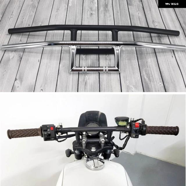 オートバイ 22MM ハンドルバー ヴィンテージ バイク ハンドルバー クルーザー チョッパー スポーツスター スクランブラー 7/8インチ クラシック ステアリングホイール