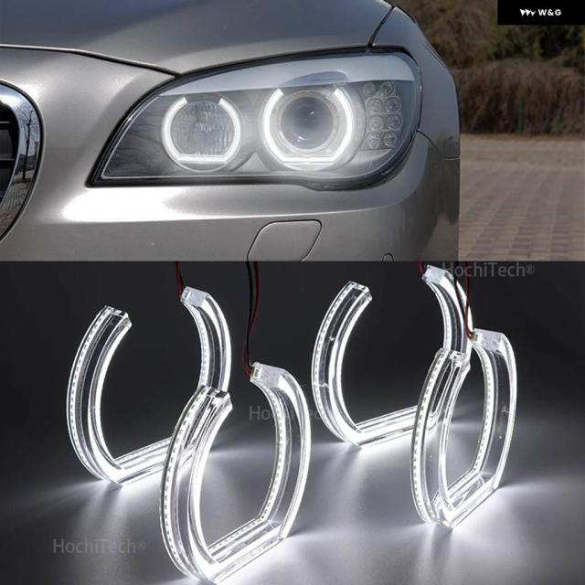 DTM スタイル ウルトラ LED エンジェルアイズ リング BMW 7シリーズ F01 F02 F03 F04 730D 740D 740I 750I 760I 2008-2012