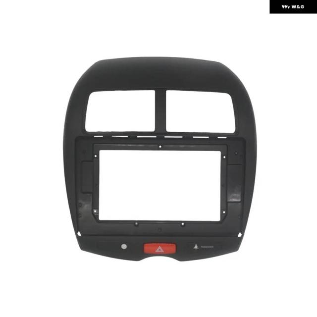 2 DINカー ラジオ ファシア 三菱 ASX RVR アウトランダー 2010 - 2016 スポーツオート ステレオ 取り付け ダッシュボード パネル 取り付け トリム フレーム キット_7