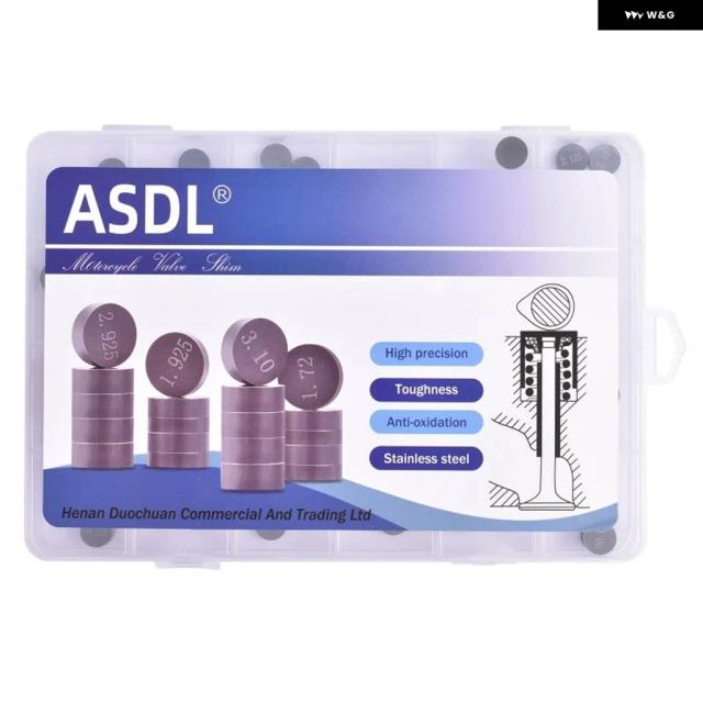 10MM オートバイ エンジン バルブ ガスケット シム 28PCS 27PCS 1.85 - 3.2MM KT/M ハーレー DAVI/DSON アプリリア
