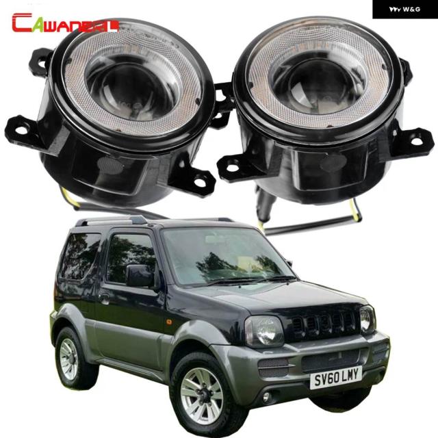 エンジェルアイ フォグライト アセンブリ LED デイタイム ランニングライト DRL 30W 12V スズキ ジムニーFJ クローズドオフロード車両 1998-2017