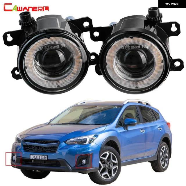 左 右 LED フォグライト 協議会 エンジェルアイDRL デイタイム 駈けっくらともし火 30W8000LM12V スバル XV 2013-2023