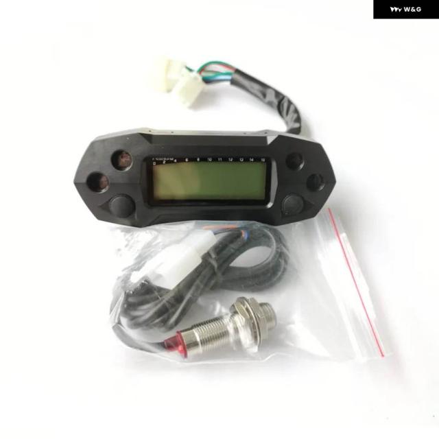 124気筒 15000RPM オートバイ LCDスピード メーター デジタル電動 ミニスピード メーター オドメーター
