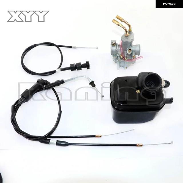 オートバイ キャブレター カービーエアフィルター スロットル ケーブル チョーク ケーブル ヤマハ ピーウィー PW50 PW 50 PY50 YZINGER 50 YZINGER バイク