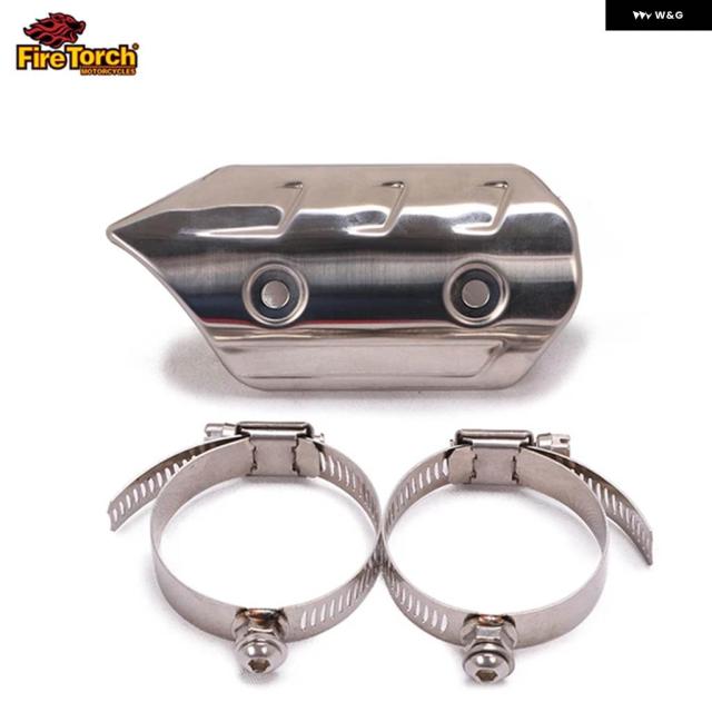 バイク マフラー ヒートシールド カーボンカバー 断熱防灼傷マフラー プロテクター 3.8MM4.5MM_7