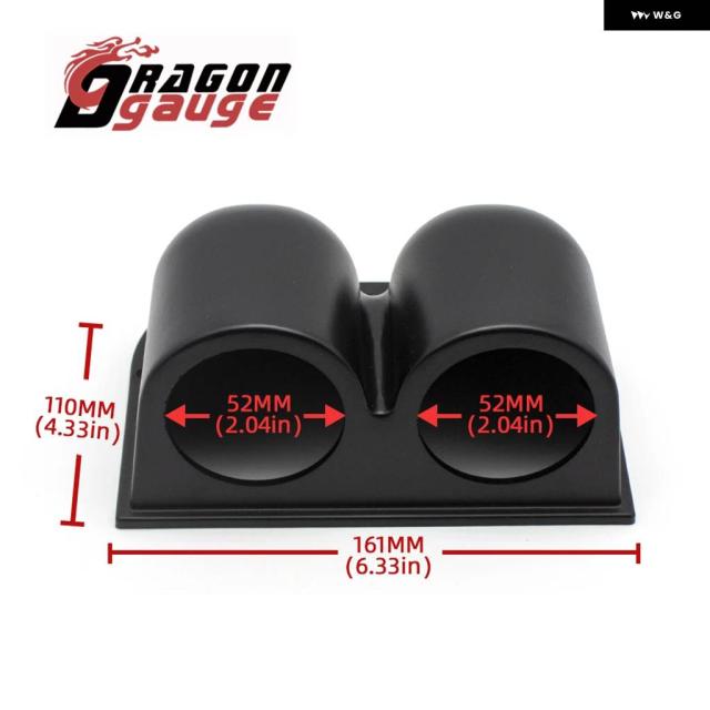ドラゴンゲージ 52MM タコメーター 電圧ブースト 水温 オイル温度 オイルプレス ETG ゲージ LED デジタル表示 ゲージ 7色_15