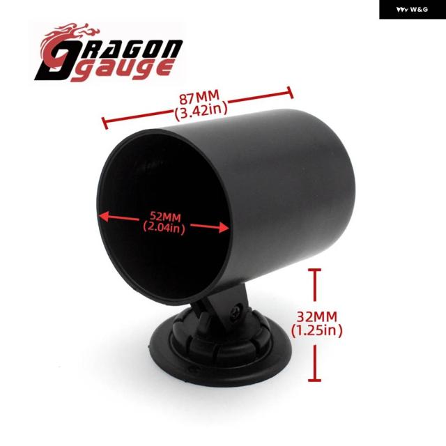 ドラゴンゲージ 52MM タコメーター 電圧ブースト 水温 オイル温度 オイルプレス ETG ゲージ LED デジタル表示 ゲージ 7色_6