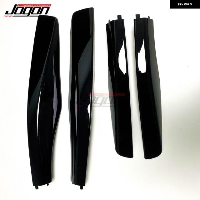 レクサス RX RX300 RX350 RX400H 2004-2006 - 09 4個 ブラック ルーフラックバー レールエンドカバー シェル