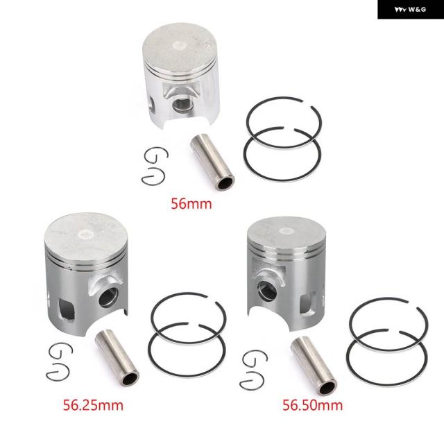 ピストンキット リングセット ヤマハ DT 125 E F G H 1978-1981 / DT 125 MX 1986-1991 56MM /56.25MM /56.50MM ボアサイズ_1