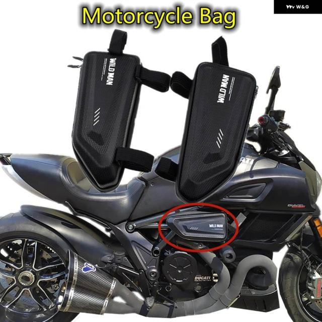 ドゥカティ ハイパーモタード 796 821 SP ディアベル 1200 1250 MTS1200 スクランブラー 1100 800 400 バイク 用サイドバッグ トライアングルバッグ