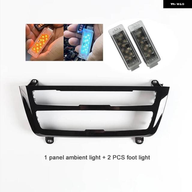 ダッシュボード センター コンソール アンビエントライト インテリア 2色 ラジオ AC パネル LED トリム BMW 3 4 F30 F31 F32 F33 F34 F36_7