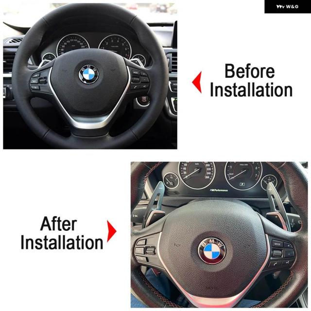 パドル シフト BMW 5/6/7 GC GT F06 F07 F10 F11 F12 F13 F02 F04 グランクーペ ツーリスモ カー ステアリングホイール エクステンド ステッカー_2