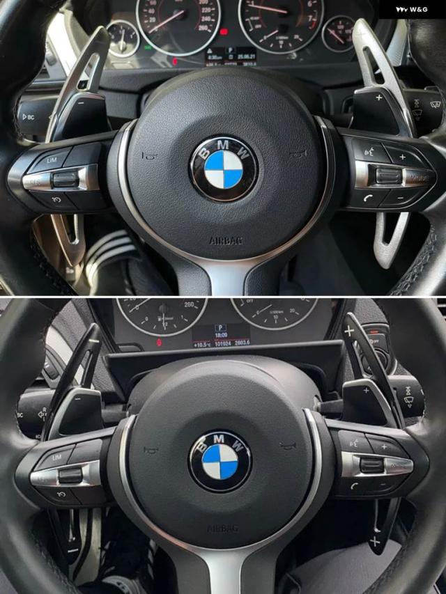 パドル シフト BMW 5/6/7 GC GT F06 F07 F10 F11 F12 F13 F02 F04 グランクーペ ツーリスモ カー ステアリングホイール エクステンド ステッカー_3