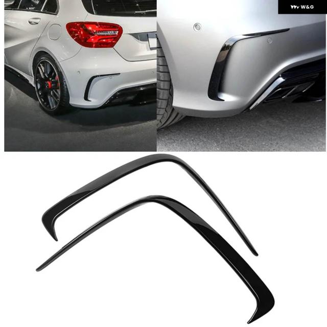 メルセデス ベンツ W176 A200 A250 A45 AMG ハッチバック 2013 - 16 2018 リア バンパー リップ スポイラー スプリッター カナード