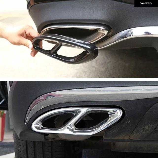 メルセデス ベンツ GLC A B C E クラス W205 クーペ W213 W176 W246 2016-17 カー AMG エキゾーストカバー トリム 304