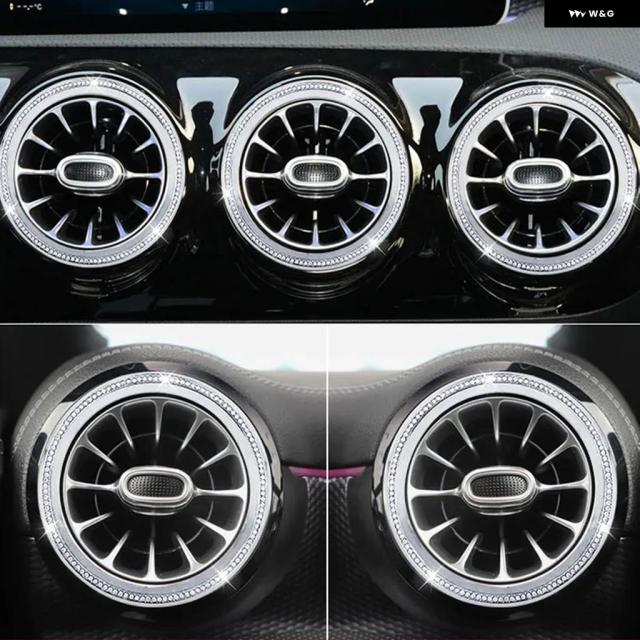 メルセデス ベンツ A クラス W177 2018 - 21 A180 A200 A220 A250 A35 AMG センター コンソール トリム ダイヤモンドカバー クリスタル ステッカー_1