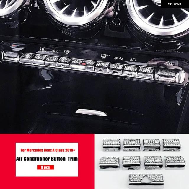メルセデス ベンツ A クラス W177 2018 - 21 A180 A200 A220 A250 A35 AMG センター コンソール トリム ダイヤモンドカバー クリスタル ステッカー_11