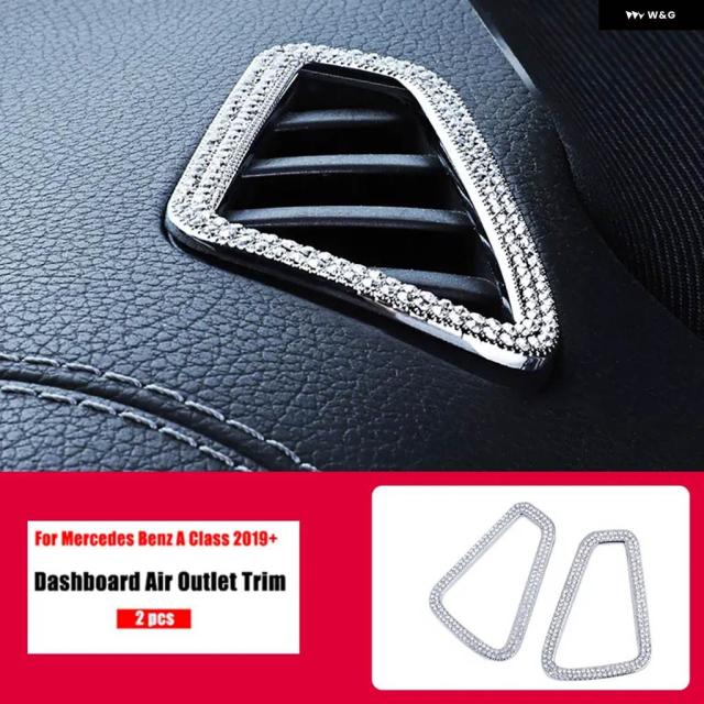 メルセデス ベンツ A クラス W177 2018 - 21 A180 A200 A220 A250 A35 AMG センター コンソール トリム ダイヤモンドカバー クリスタル ステッカー_7