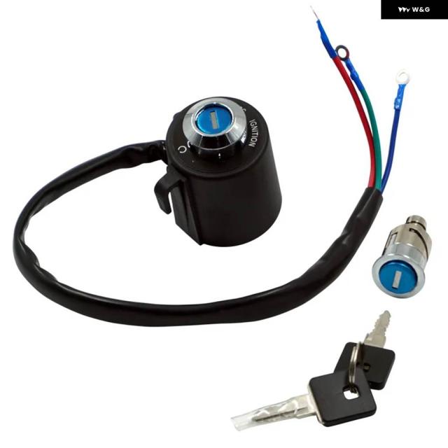 バイク 3線式 イグニッション スイッチロックセットキー2個 ハーレー スポーツスター 1200 X48 72V