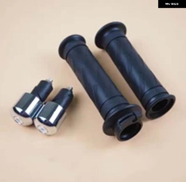 バイク 用 ノンスリップハンド グリップ ハンドルバー スロットル 7/8インチ 22MM+ バーエンド キャップ CG125GN125 GS150_7