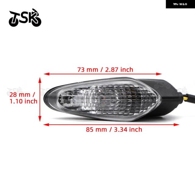 フロントリア LED ウィンカー インジケーター ライト ブリンカー ドゥカティ XDIAVEL S ダークブラック スター ストリートフライト V4 V4S バイク_5