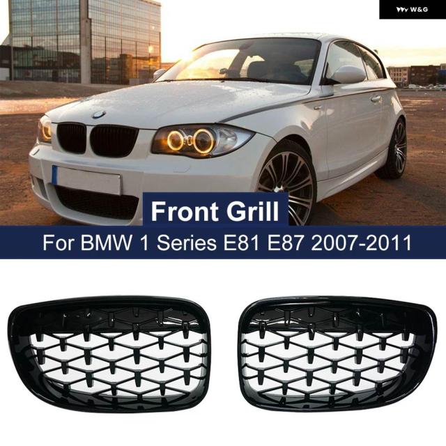 1ペア フロント バンパー グリル キドニー交換 グリル BMW 1 E81 E87 E82 E88 128I 130I 135I 選択済み 07-11