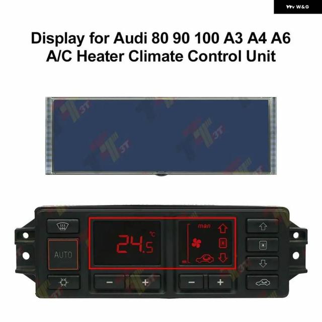 ダッシュボード LCD ディスプレイ アウディ 80 90 100 A3 A4 A6 A/C ヒーター クライメート コントロール ユニット