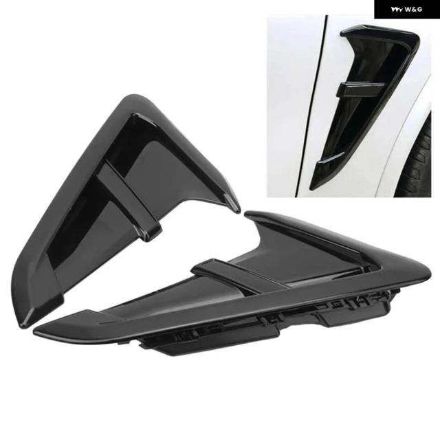 2PCS カーサイドフェンダー エアベント グリル トリム BMW X3 X4 G01 G03M X4M 2018 - 21_3